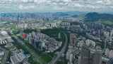 深圳航拍延时俯瞰视角下的城市建筑群高清在线视频素材下载