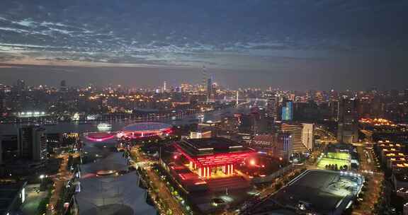 上海夜景 中国馆 世博园 中华艺术宫