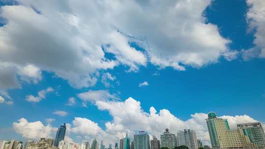 南宁延时南湖公园风景城市风光高楼大厦大景