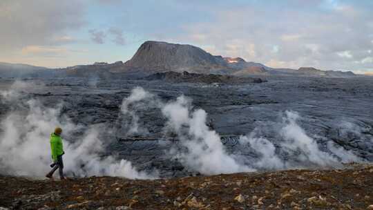 观光，火山，岩浆，火山