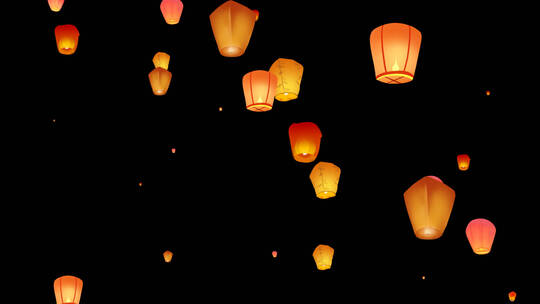 孔明灯-带alpha通道