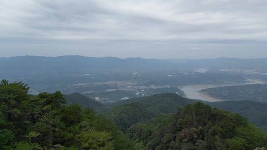 【合集】重庆北碚缙云山观景塔自然景观航拍