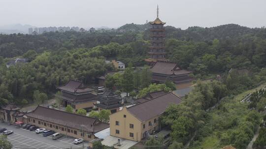 杭州余杭梧桐寺视频素材模板下载