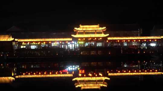 邯郸 永年 广府古城 夜景 灯光秀