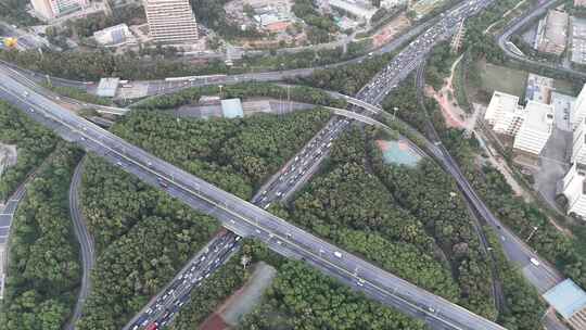 深圳市龙华区城市风光航拍