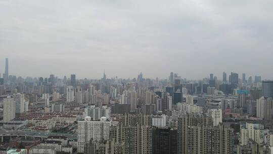 上海徐汇区全景4K航拍