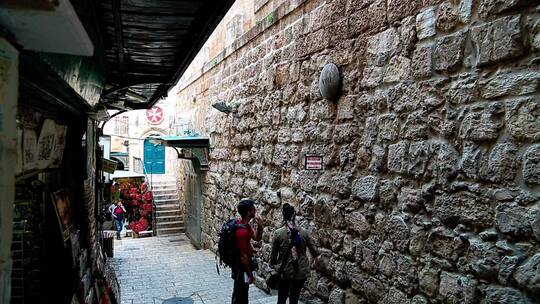 耶路撒冷老城建筑视频素材模板下载