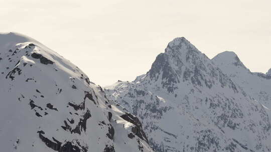 瑞士白雪覆盖的山脉