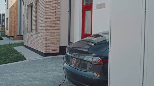 新能源汽车充电桩视频素材模板下载