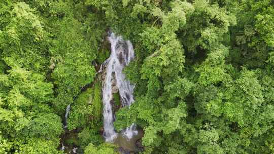 瀑布流水森林高山流水