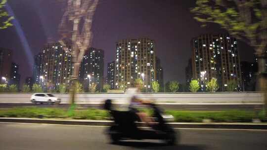 城市马路夜景视频素材