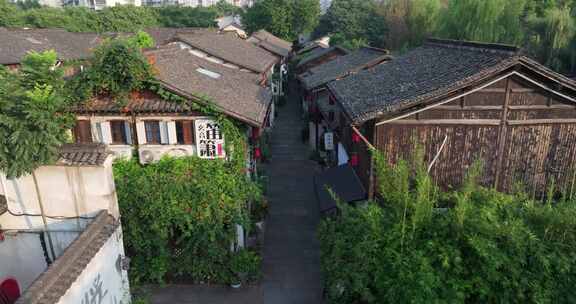 杭州拱墅区小河直街历史街区江南民居