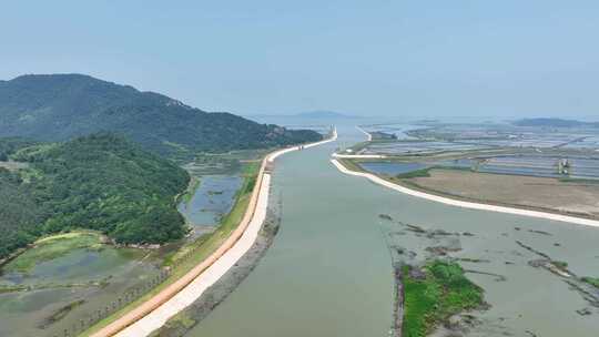 引江济巢段菜子湖线引江济淮工程航拍