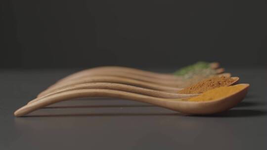 调料勺子火锅香料调料卤料辅料视频素材模板下载