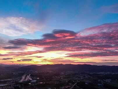 夕阳 晚霞 天空 治愈系 黄昏 唯美