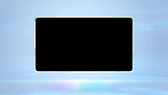 白色灰色高调高级视频框透明框20秒