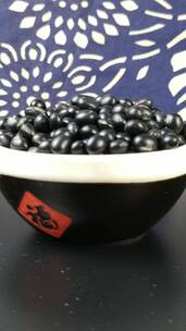 青仁黑豆有机食品五谷杂粮豆类4k视频