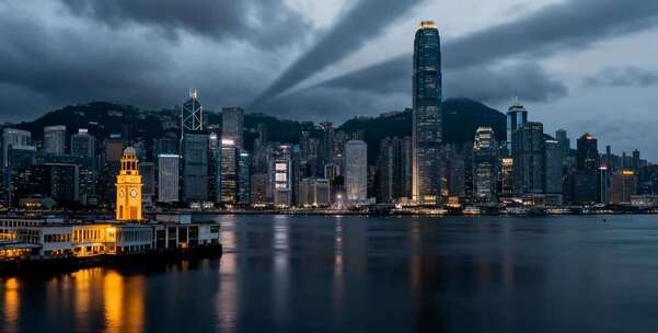 香港维多利亚港城市风光