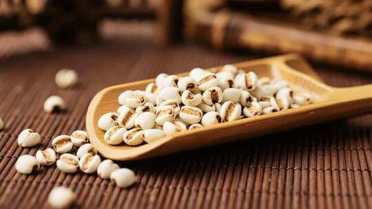 微距特写薏米食材素材