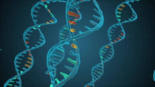 唯美生物链DNA医学背景视频