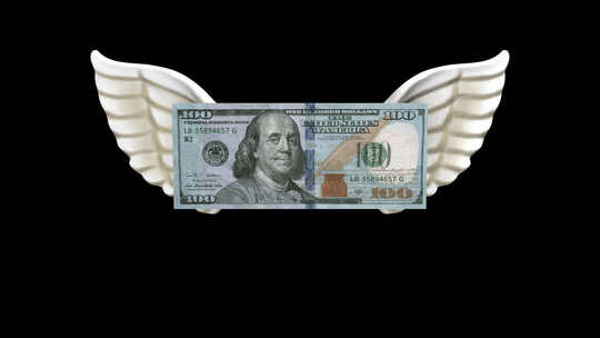 美元带翅膀循环包