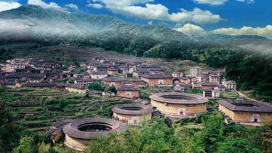 福建永定土楼群永定土楼