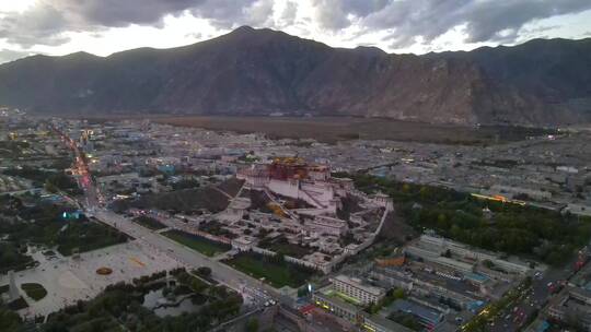 西藏拉萨航拍视频