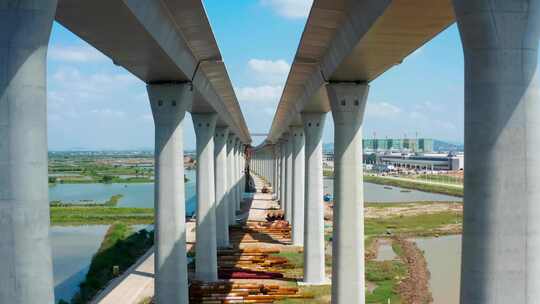 黄茅海大桥建设中三