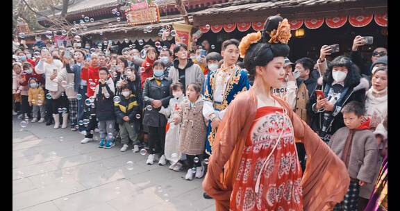 大唐风旅游景点宣传张骞出使西域