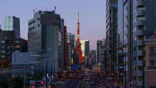 日本东京城市街景