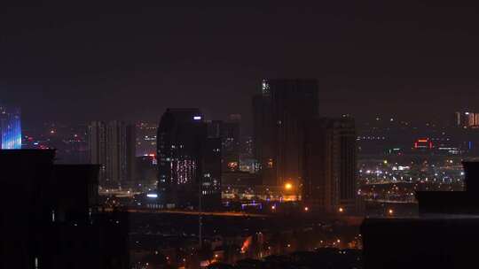 杭州城市夜景视频素材模板下载