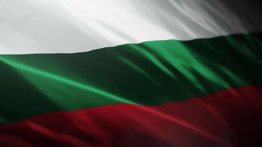 保加利亚国旗挥舞-4K