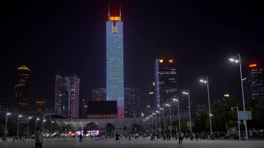 2023最新广州天河城市CBD夜景