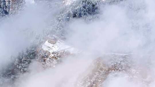 成都西岭雪山景区日月坪高空航拍合集