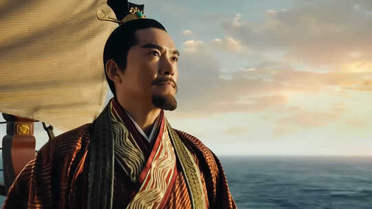 古代大人海上巡航海上航行