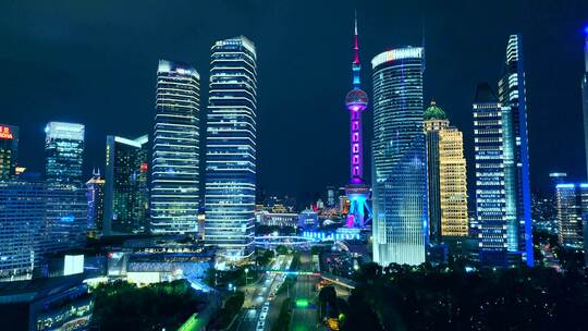 上海夜景 科技感城市夜景