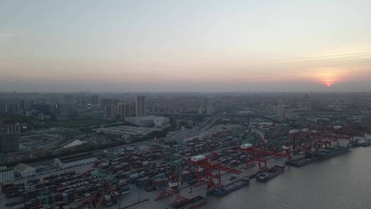 上海新江湾城国帆路全景4K航拍原素材视频素材模板下载