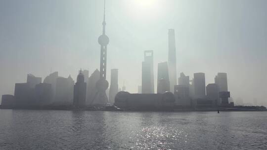 上海清晨延时摄影