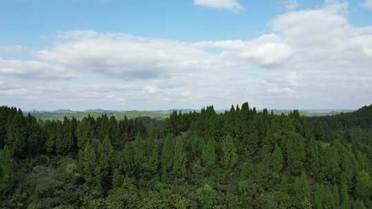 中国西南丘陵地区乡村土地山丘树林