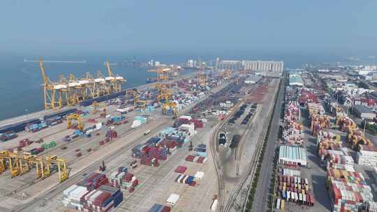 港口 码头 物流运输 航运集装箱