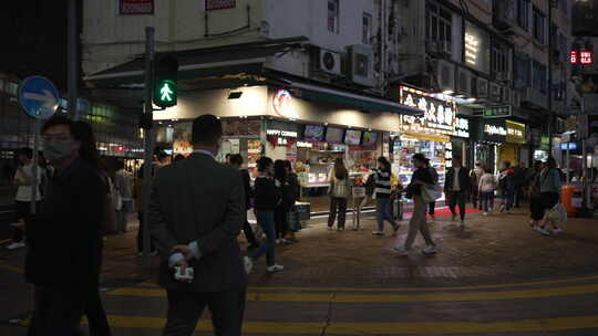 香港怡和街夜景