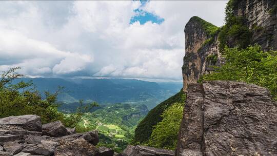 山区风光延时