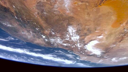 摩洛哥空间卫星拍摄地球