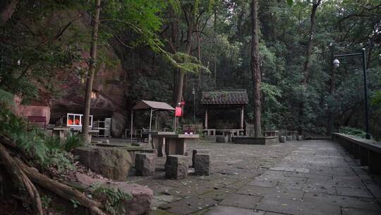 杭州宝石山景区银鼓洞景点