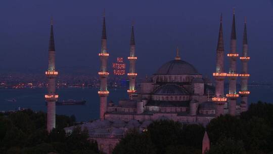 土耳其清真寺夜景