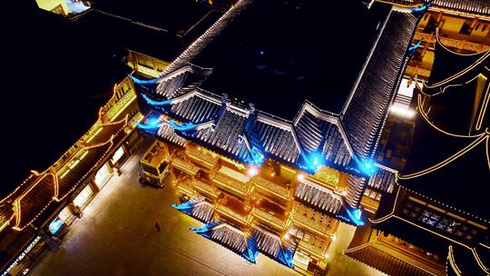 上海豫园城隍庙航拍
