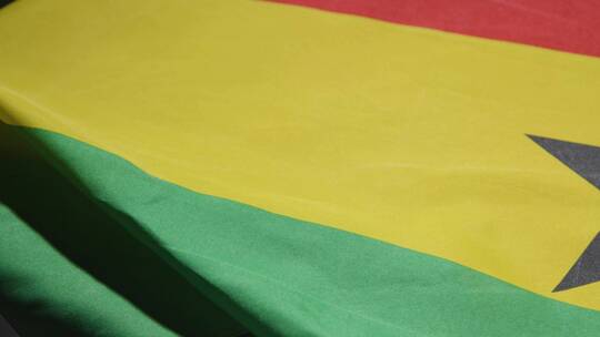 加纳国旗填充框架的特写视频素材模板下载