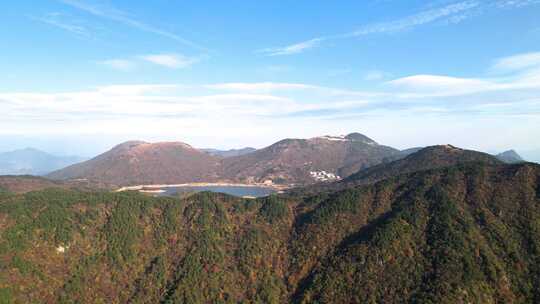 杭州临安浙西天池风景航拍