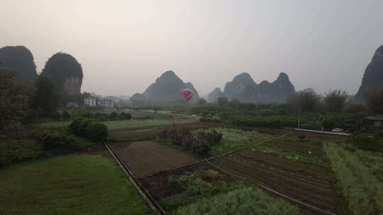 桂林阳朔山水航拍