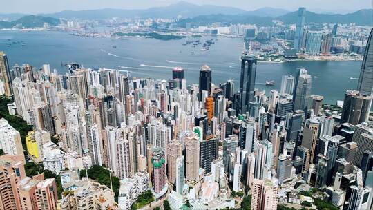 香港对中国城市或香港城市大都会城市景观的